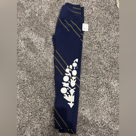 FP Movement by Free People Navy and Yellow Patterned Leggings - Picture 4 of 6